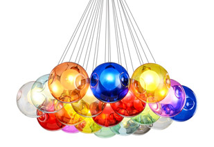 Glass pendant lights